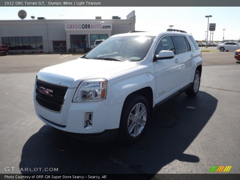 Olympic White / Light Titanium 2012 GMC Terrain SLT