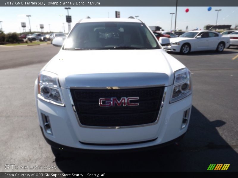 Olympic White / Light Titanium 2012 GMC Terrain SLT