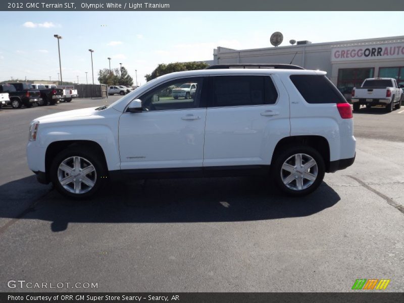 Olympic White / Light Titanium 2012 GMC Terrain SLT