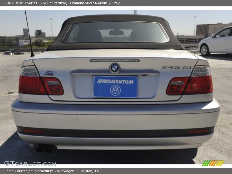 Titanium Silver Metallic / Grey 2004 BMW 3 Series 325i Convertible