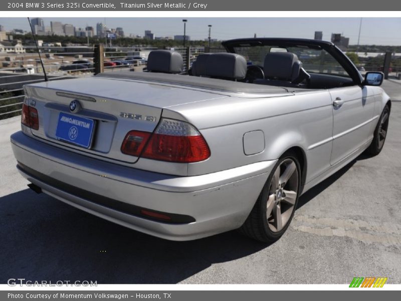 Titanium Silver Metallic / Grey 2004 BMW 3 Series 325i Convertible