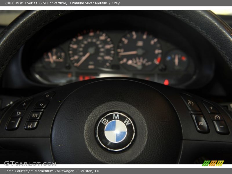 Titanium Silver Metallic / Grey 2004 BMW 3 Series 325i Convertible