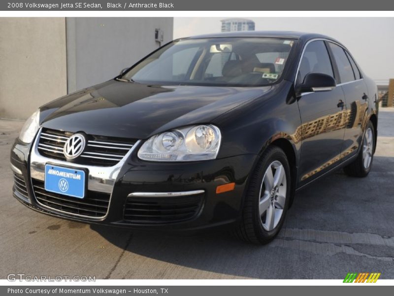 Black / Anthracite Black 2008 Volkswagen Jetta SE Sedan