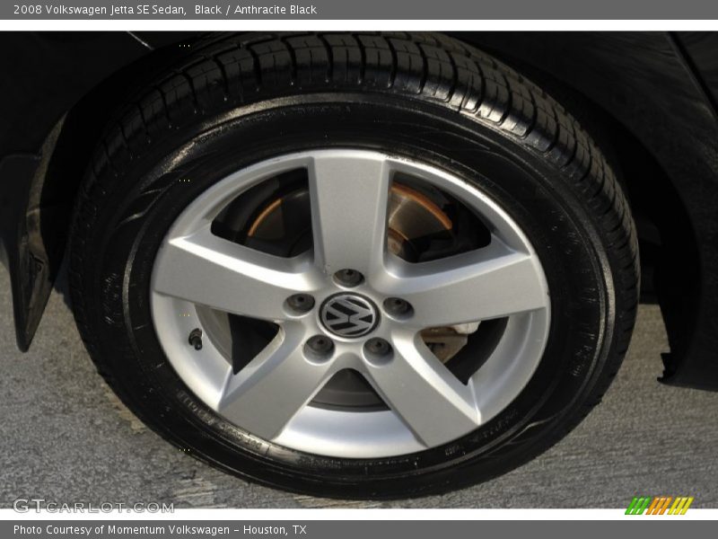 Black / Anthracite Black 2008 Volkswagen Jetta SE Sedan