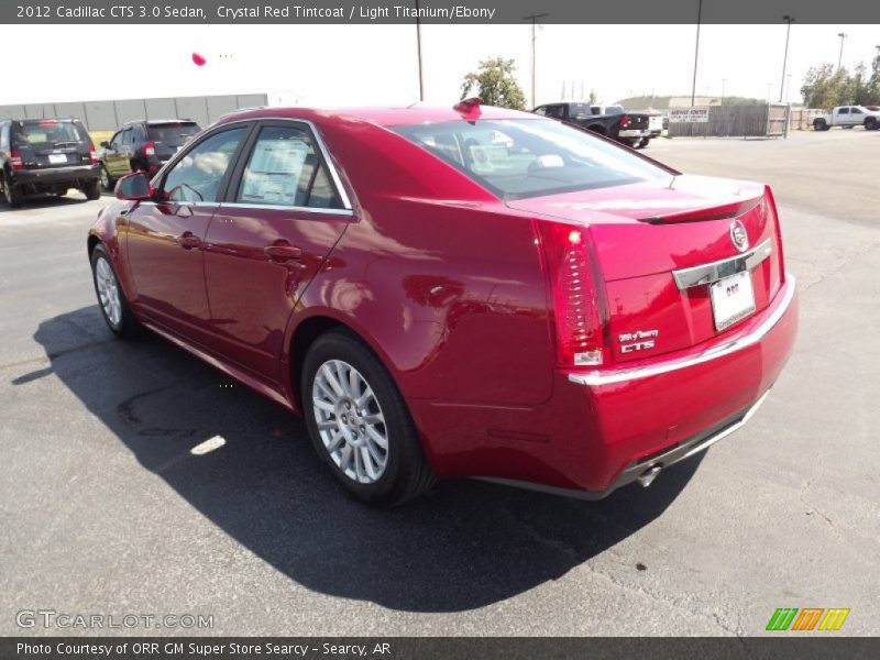 Crystal Red Tintcoat / Light Titanium/Ebony 2012 Cadillac CTS 3.0 Sedan