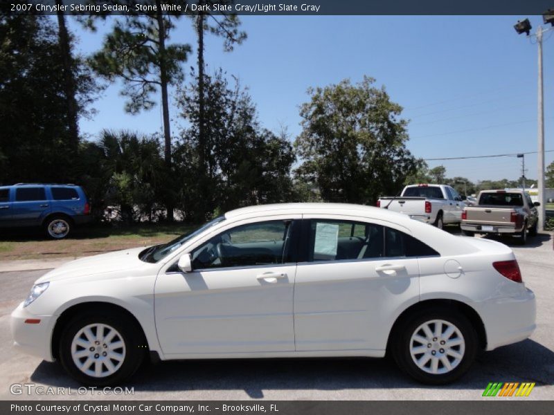 Stone White / Dark Slate Gray/Light Slate Gray 2007 Chrysler Sebring Sedan