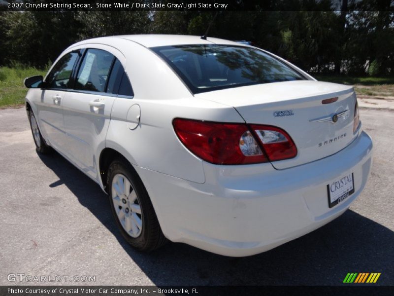 Stone White / Dark Slate Gray/Light Slate Gray 2007 Chrysler Sebring Sedan
