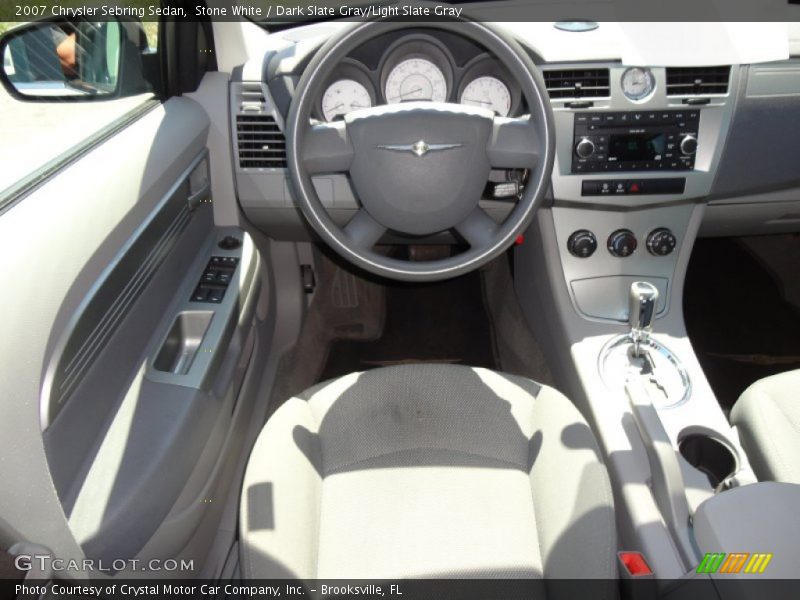 Stone White / Dark Slate Gray/Light Slate Gray 2007 Chrysler Sebring Sedan