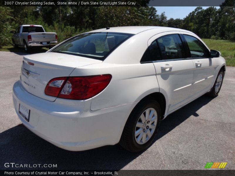 Stone White / Dark Slate Gray/Light Slate Gray 2007 Chrysler Sebring Sedan