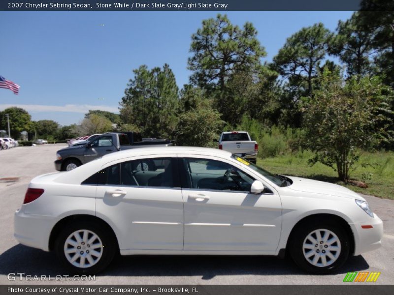 Stone White / Dark Slate Gray/Light Slate Gray 2007 Chrysler Sebring Sedan