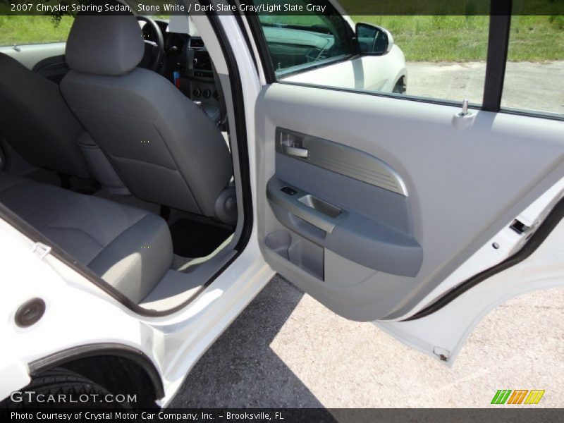 Stone White / Dark Slate Gray/Light Slate Gray 2007 Chrysler Sebring Sedan