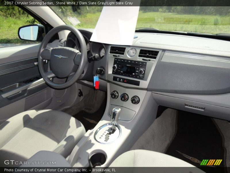 Stone White / Dark Slate Gray/Light Slate Gray 2007 Chrysler Sebring Sedan