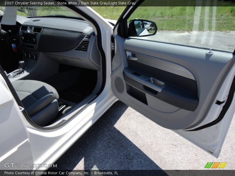 Stone White / Dark Slate Gray/Light Slate Gray 2007 Chrysler Sebring Sedan