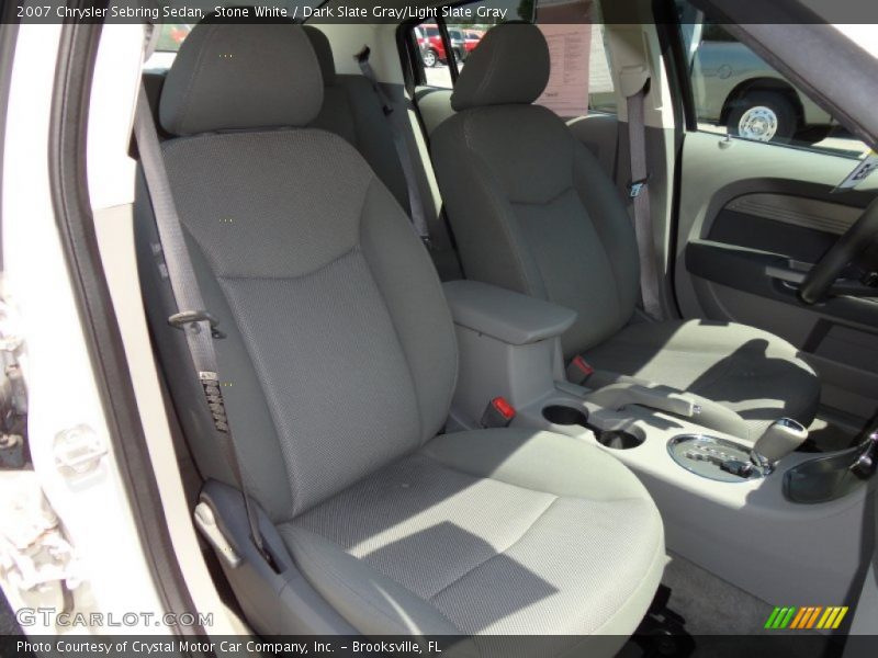 Stone White / Dark Slate Gray/Light Slate Gray 2007 Chrysler Sebring Sedan