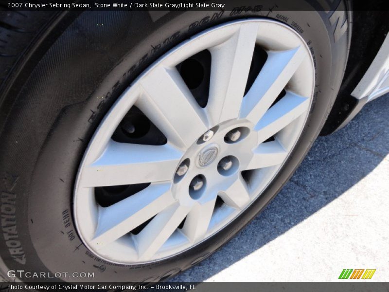 Stone White / Dark Slate Gray/Light Slate Gray 2007 Chrysler Sebring Sedan