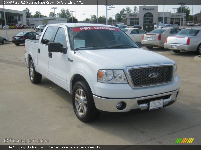 Oxford White / Tan 2006 Ford F150 Lariat SuperCrew