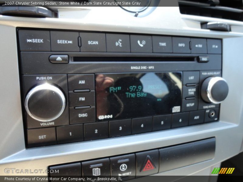 Stone White / Dark Slate Gray/Light Slate Gray 2007 Chrysler Sebring Sedan