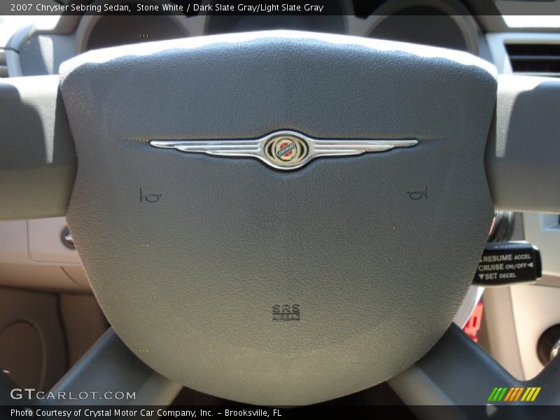 Stone White / Dark Slate Gray/Light Slate Gray 2007 Chrysler Sebring Sedan