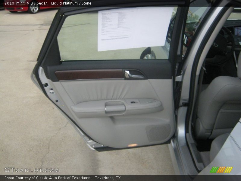 Liquid Platinum / Stone 2010 Infiniti M 35 Sedan