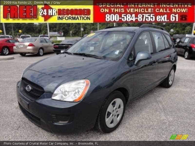 Denim Blue / Gray 2009 Kia Rondo LX