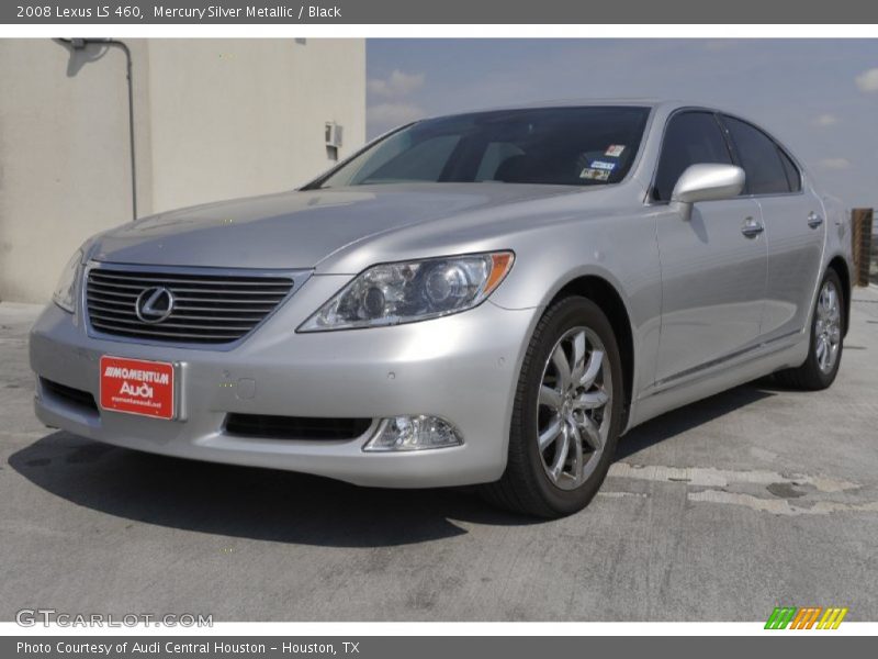 Mercury Silver Metallic / Black 2008 Lexus LS 460