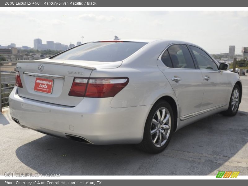 Mercury Silver Metallic / Black 2008 Lexus LS 460