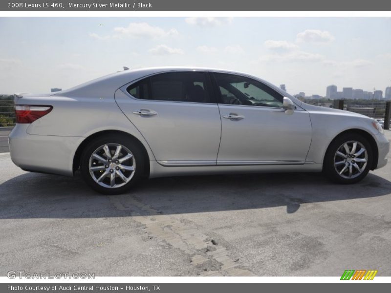 Mercury Silver Metallic / Black 2008 Lexus LS 460