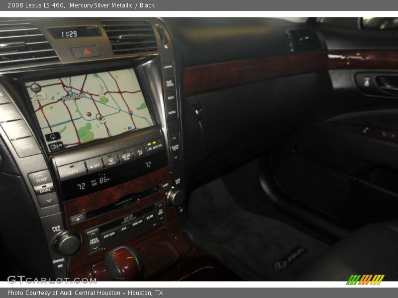 Mercury Silver Metallic / Black 2008 Lexus LS 460