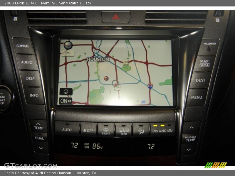 Mercury Silver Metallic / Black 2008 Lexus LS 460