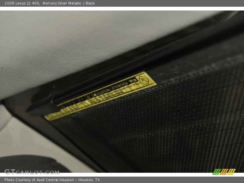 Mercury Silver Metallic / Black 2008 Lexus LS 460