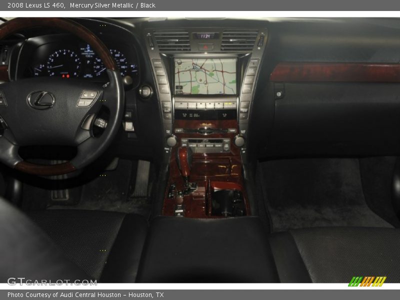 Mercury Silver Metallic / Black 2008 Lexus LS 460