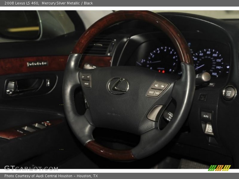 Mercury Silver Metallic / Black 2008 Lexus LS 460