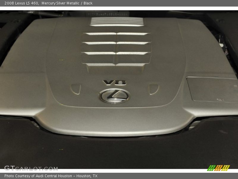 Mercury Silver Metallic / Black 2008 Lexus LS 460