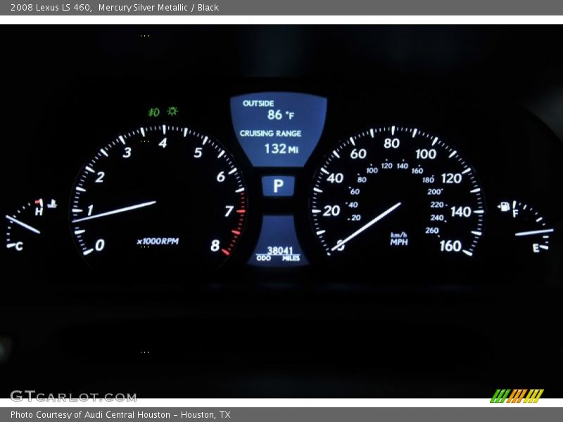 Mercury Silver Metallic / Black 2008 Lexus LS 460
