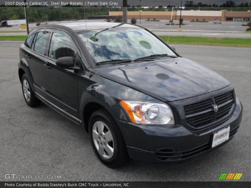 Steel Blue Metallic / Pastel Slate Gray 2007 Dodge Caliber SE