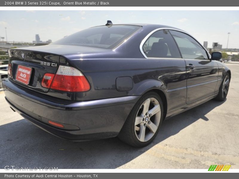 Orient Blue Metallic / Black 2004 BMW 3 Series 325i Coupe