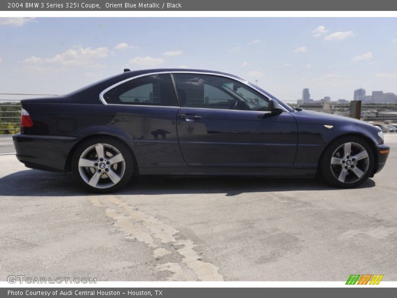 Orient Blue Metallic / Black 2004 BMW 3 Series 325i Coupe