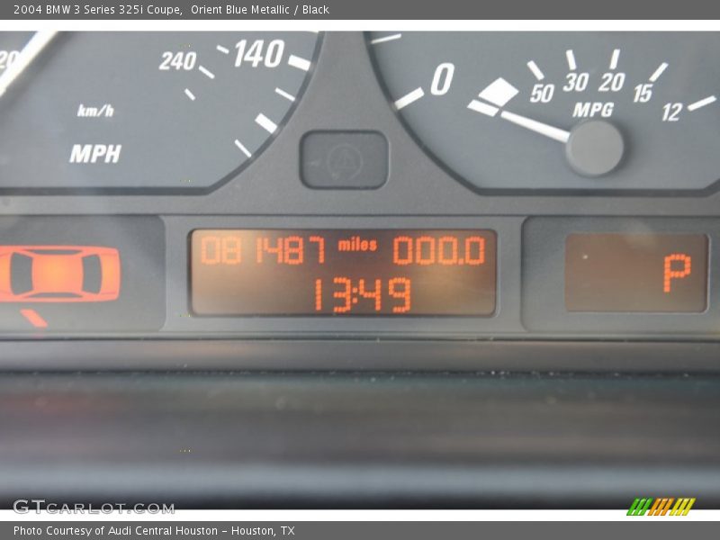 Orient Blue Metallic / Black 2004 BMW 3 Series 325i Coupe