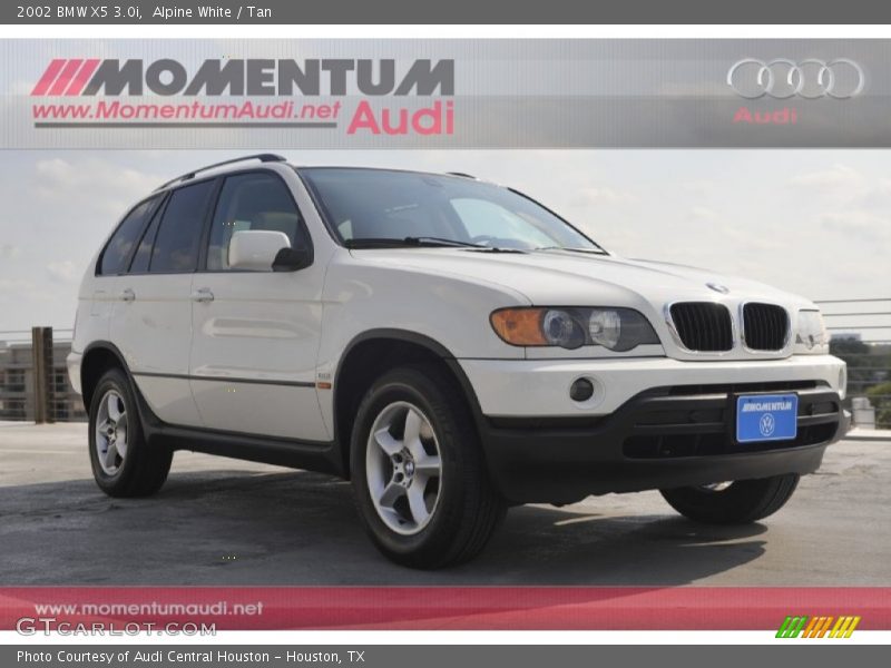 Alpine White / Tan 2002 BMW X5 3.0i