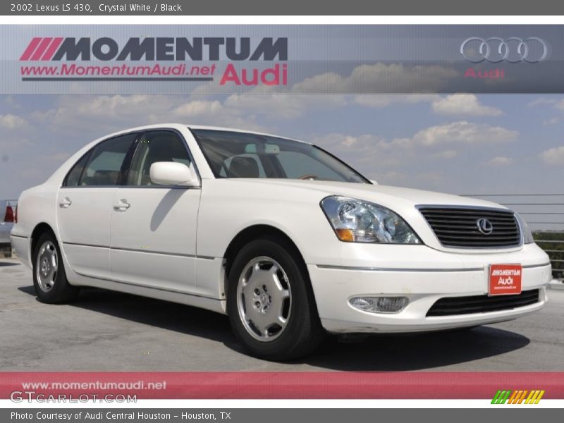 Crystal White / Black 2002 Lexus LS 430