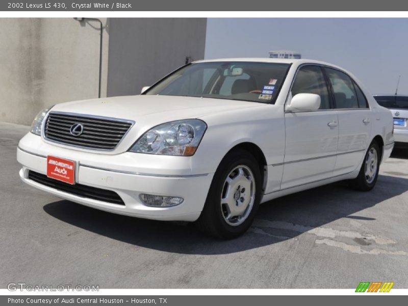 Crystal White / Black 2002 Lexus LS 430