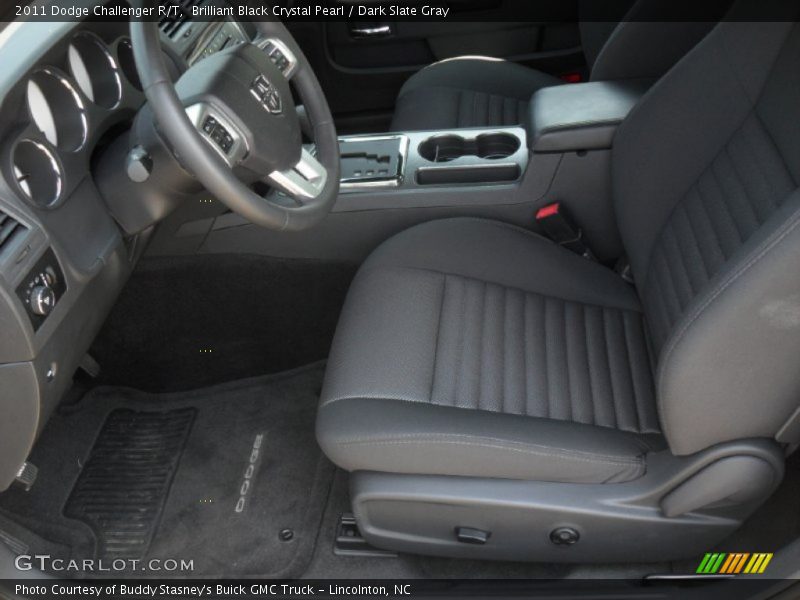 Brilliant Black Crystal Pearl / Dark Slate Gray 2011 Dodge Challenger R/T