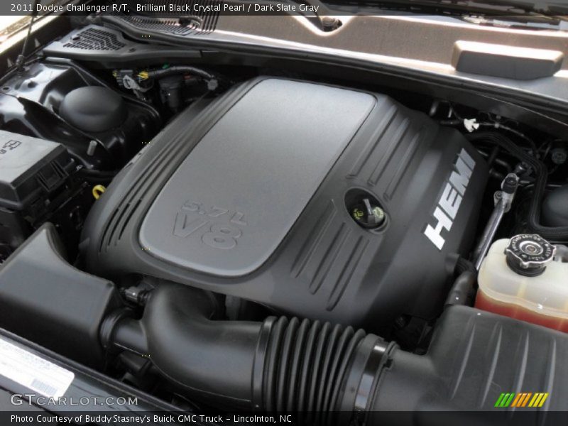 Brilliant Black Crystal Pearl / Dark Slate Gray 2011 Dodge Challenger R/T