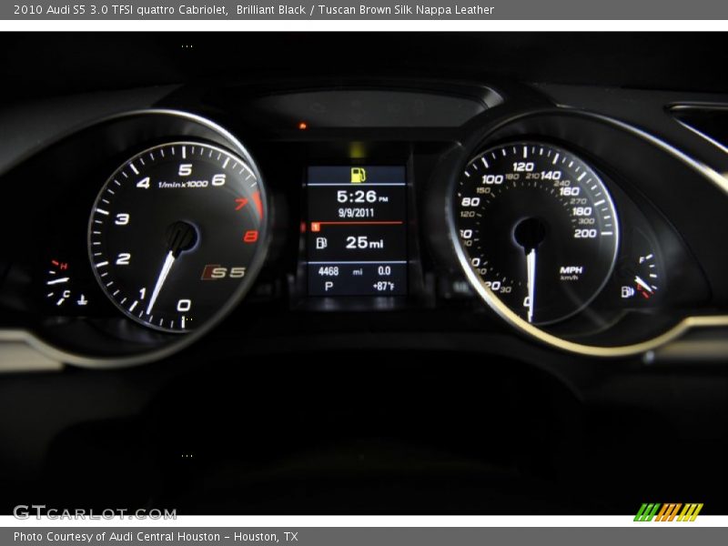  2010 S5 3.0 TFSI quattro Cabriolet 3.0 TFSI quattro Cabriolet Gauges