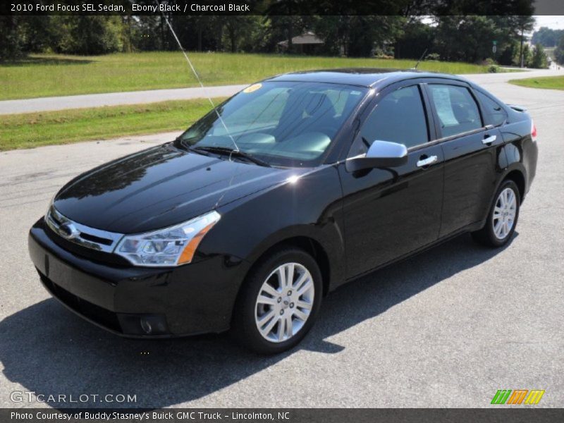 Ebony Black / Charcoal Black 2010 Ford Focus SEL Sedan