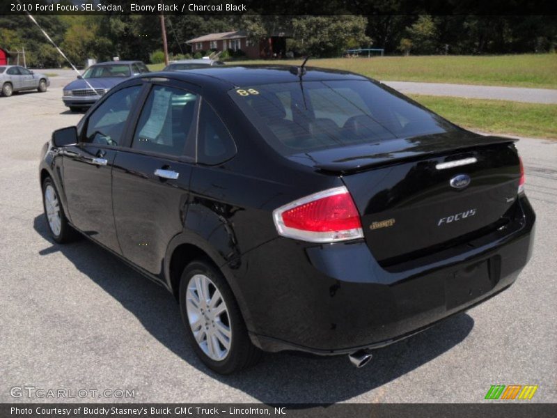 Ebony Black / Charcoal Black 2010 Ford Focus SEL Sedan