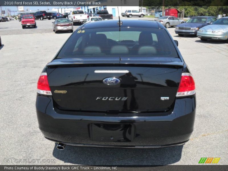 Ebony Black / Charcoal Black 2010 Ford Focus SEL Sedan