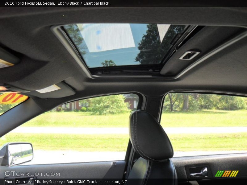 Ebony Black / Charcoal Black 2010 Ford Focus SEL Sedan