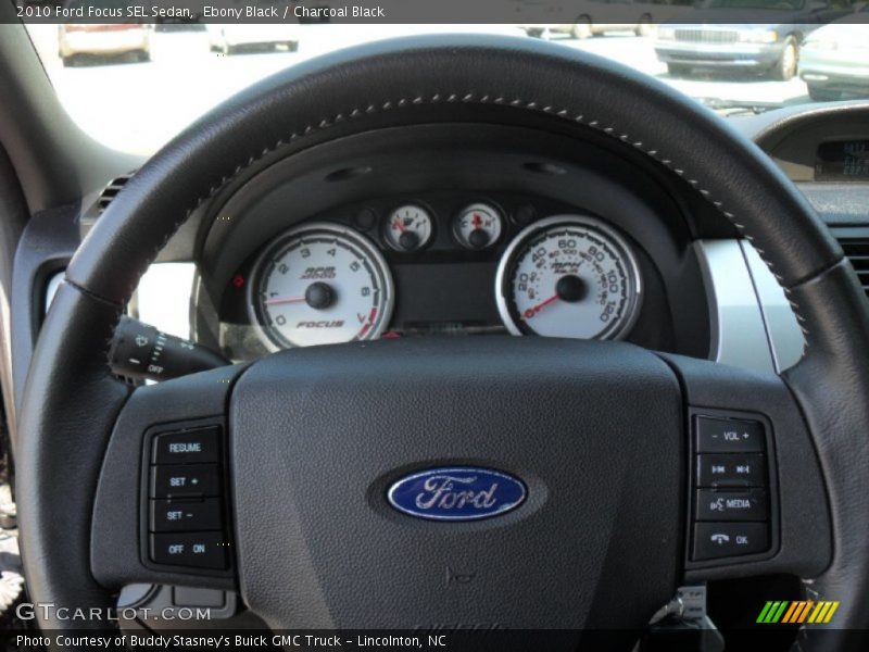 Ebony Black / Charcoal Black 2010 Ford Focus SEL Sedan