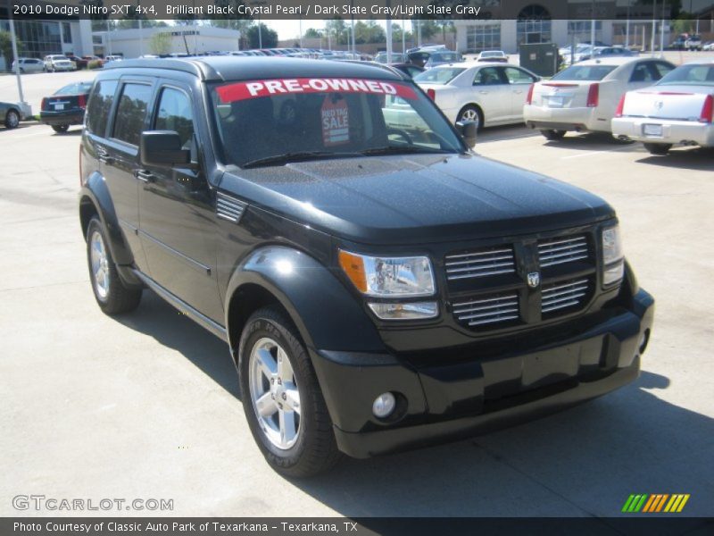 Brilliant Black Crystal Pearl / Dark Slate Gray/Light Slate Gray 2010 Dodge Nitro SXT 4x4